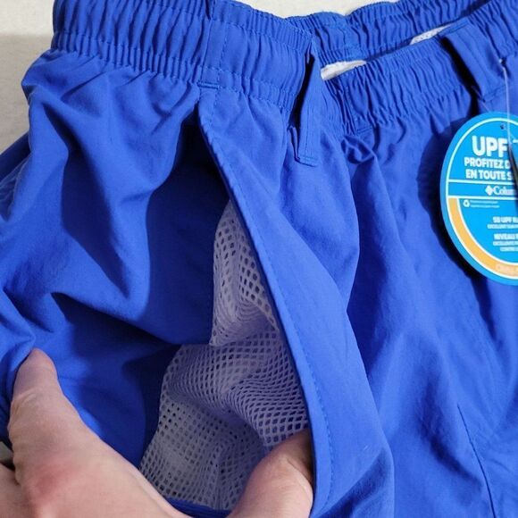 Columbia PFG Swim Trunks Men Size Small Omni-Shade Fishing Short Blue UPF 50 NEW - Picture 9 of 15